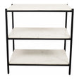 Trine Nightstand White Marble by Moe's Home at Eve Furniture