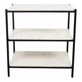 Trine Nightstand White Marble by Moe's Home at Eve Furniture
