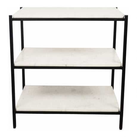 Trine Nightstand White Marble by Moe's Home at Eve Furniture