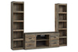 Trinell Brown 3-Piece Entertainment Center by Ashley at Eve Furniture