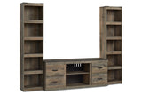 Trinell Brown 3-Piece Entertainment Center by Ashley at Eve Furniture