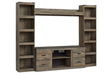 Trinell Brown 4-Piece Entertainment Center by Ashley at Eve Furniture