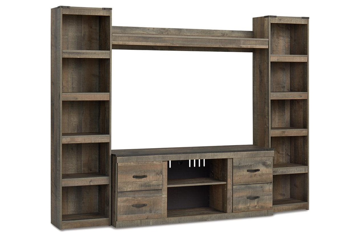 Trinell Brown 4-Piece Entertainment Center by Ashley at Eve Furniture