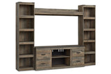 Trinell Brown 4-Piece Entertainment Center by Ashley at Eve Furniture