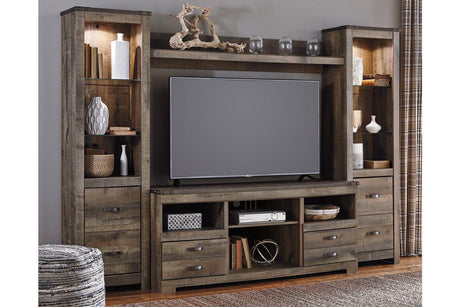 Trinell Brown 4-Piece Entertainment Center by Ashley at Eve Furniture