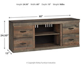 Trinell Brown 60" TV Stand by Ashley at Eve Furniture
