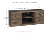Trinell Brown 60" TV Stand by Ashley at Eve Furniture