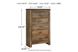 Trinell Brown Chest of Drawers by Ashley at Eve Furniture