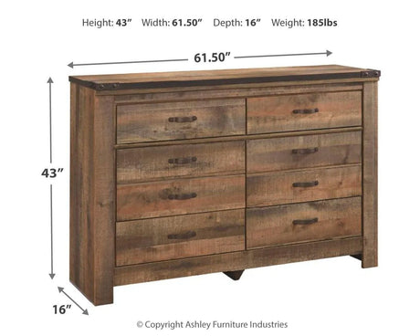 Trinell Brown Dresser by Ashley at Eve Furniture