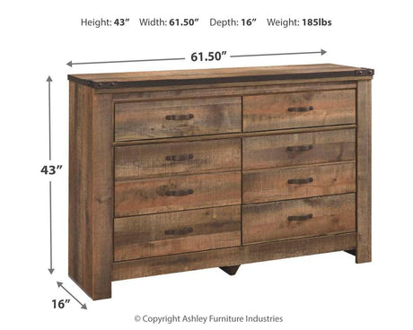 Trinell Brown Dresser by Ashley at Eve Furniture