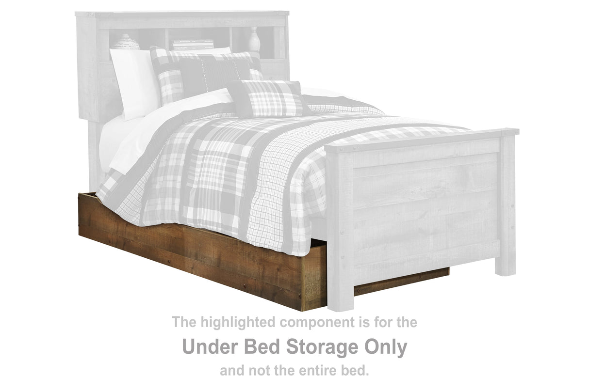 Trinell Brown Full Bookcase Platform Bed with 1 Large Storage Drawer by Ashley at Eve Furniture