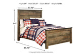 Trinell Brown Full Panel Bed by Ashley at Eve Furniture