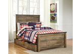 Trinell Brown Full Storage Platform Bed with 1 Large Drawer by Ashley at Eve Furniture