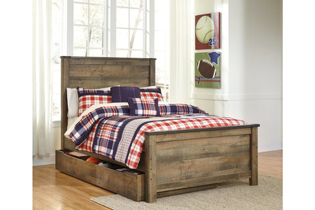 Trinell Brown Full Storage Platform Bed with 1 Large Drawer by Ashley at Eve Furniture