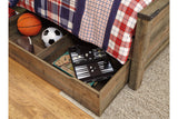Trinell Brown Full Storage Platform Bed with 1 Large Drawer by Ashley at Eve Furniture
