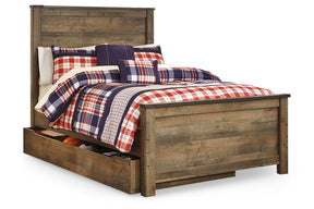 Trinell Brown Full Storage Platform Bed with 1 Large Drawer by Ashley at Eve Furniture