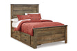 Trinell Brown Full Storage Platform Bed with 2 Drawers by Ashley at Eve Furniture