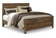 Trinell Brown King Panel Bed by Ashley at Eve Furniture