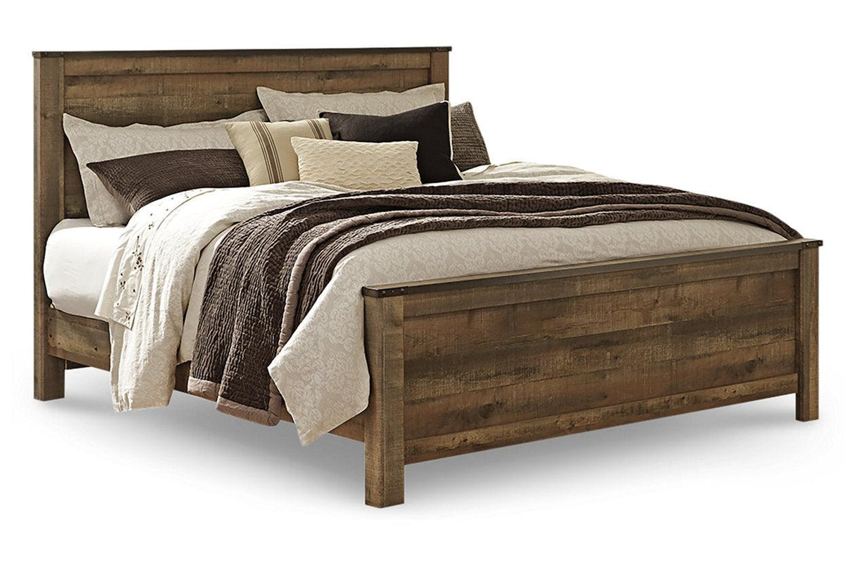 Trinell Brown King Panel Bed by Ashley at Eve Furniture