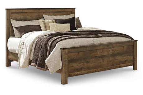 Trinell Brown King Panel Bed by Ashley at Eve Furniture