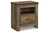 Trinell Brown Nightstand by Ashley at Eve Furniture
