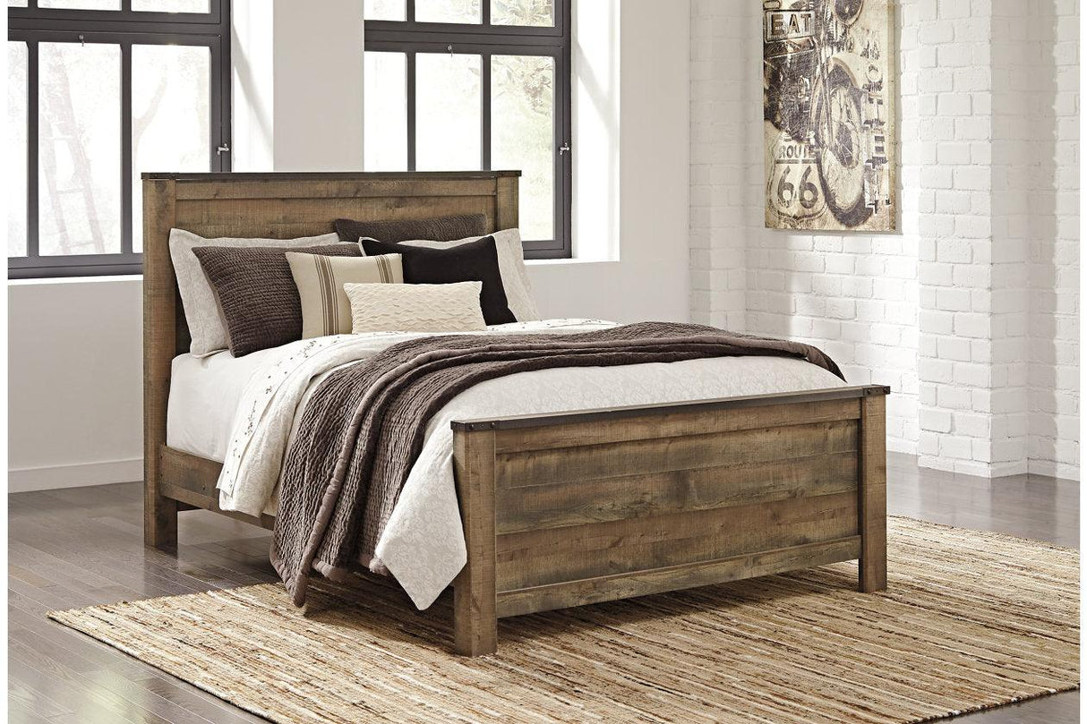 Trinell Brown Queen Panel Bed by Ashley at Eve Furniture