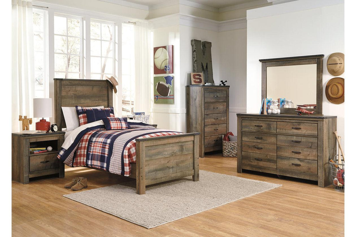 Trinell Brown Twin Panel Bed by Ashley at Eve Furniture