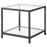 Trini Black Nickel 2-Piece Coffee and End Table Set by Coaster at Eve Furniture