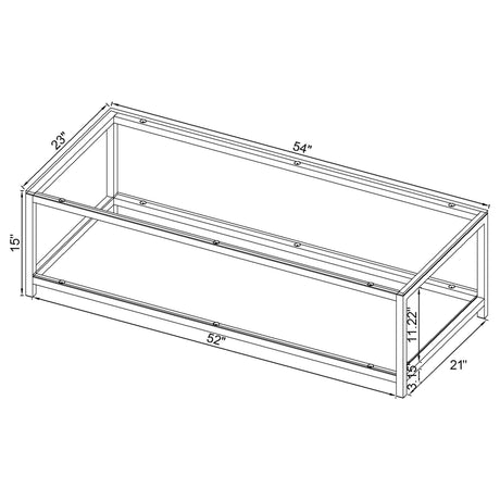 Trini Black Nickel 2-Piece Coffee and End Table Set by Coaster at Eve Furniture