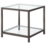 Trini Black Nickel 3-Piece Coffee and End Table Set by Coaster at Eve Furniture