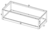 Trini Black Nickel Coffee Table with Glass Shelf by Coaster at Eve Furniture