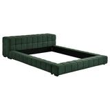 Trinity Green Upholstered Queen Platform Bed by Coaster at Eve Furniture