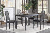 Tripp Gray Metal Side Chair, Set of 2 by Homelegance at Eve Furniture