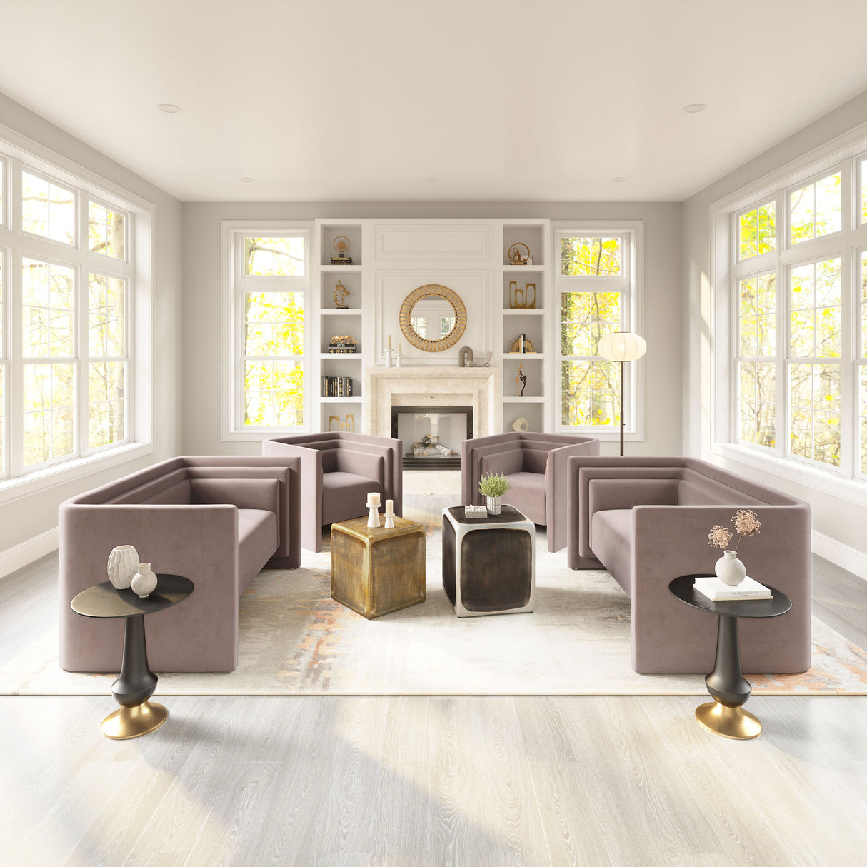 Trippel Taupe Loveseat by Zuomod at Eve Furniture