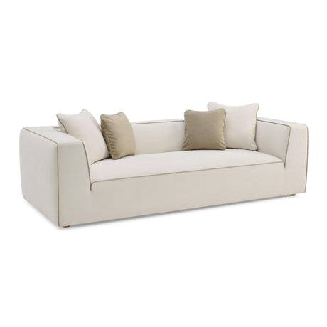 Tristine Cream Linen Sofa by TOV Furniture at Eve Furniture
