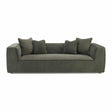 Tristine Olive Green Upcycled Basketweave Sofa by TOV Furniture at Eve Furniture