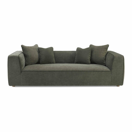 Tristine Olive Green Upcycled Basketweave Sofa by TOV Furniture at Eve Furniture