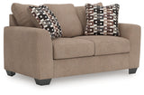 Triston-Peaks Suede Loveseat by Ashley at Eve Furniture