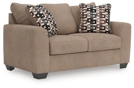 Triston-Peaks Suede Loveseat by Ashley at Eve Furniture