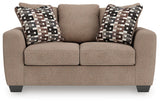Triston-Peaks Suede Loveseat by Ashley at Eve Furniture