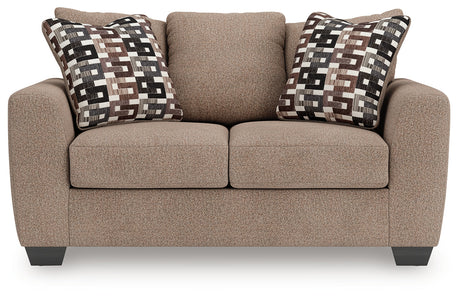 Triston-Peaks Suede Loveseat by Ashley at Eve Furniture