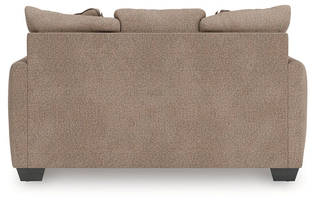 Triston-Peaks Suede Loveseat by Ashley at Eve Furniture