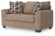 Triston-Peaks Suede Loveseat by Ashley at Eve Furniture