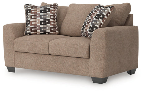 Triston-Peaks Suede Loveseat by Ashley at Eve Furniture