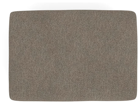 Triston-Peaks Suede Ottoman by Ashley at Eve Furniture