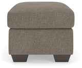 Triston-Peaks Suede Ottoman by ASHLEY FURNITURE at Eve Furniture