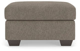 Triston-Peaks Suede Ottoman by ASHLEY FURNITURE at Eve Furniture