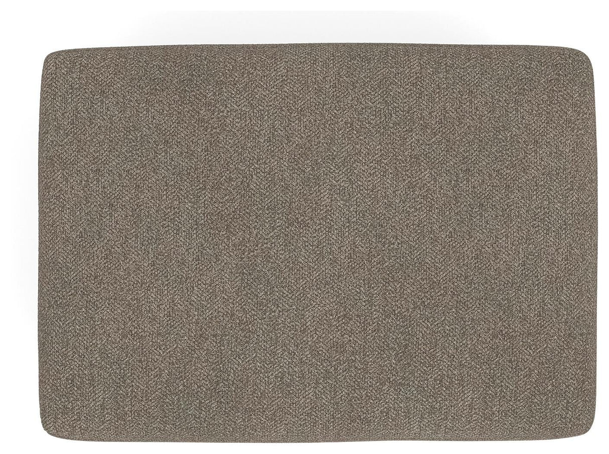 Triston-Peaks Suede Ottoman by ASHLEY FURNITURE at Eve Furniture