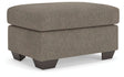 Triston-Peaks Suede Ottoman by ASHLEY FURNITURE at Eve Furniture