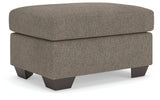 Triston-Peaks Suede Ottoman by ASHLEY FURNITURE at Eve Furniture